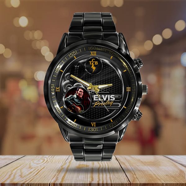Elvis Presley Black Stainless Steel Watch - HOATT 7938