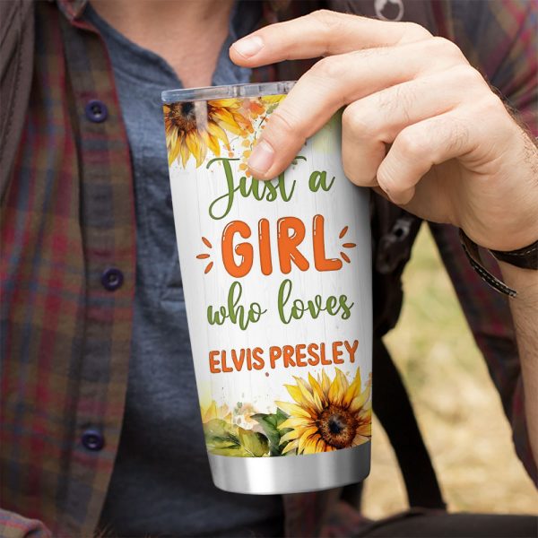 Personalized Elvis Presley Tumbler Cup - GNE 2586
