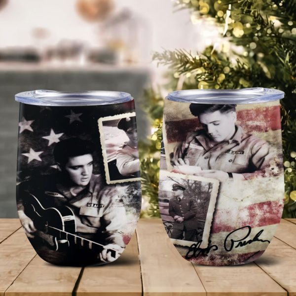 Elvis Presley Wine Tumbler - HOATT 8027