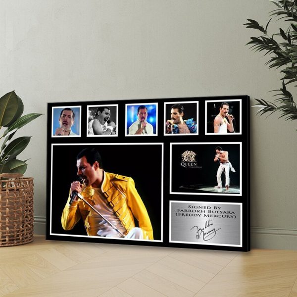Freddie Mercury Rectangle Canvas With Inner Frame - MAITM 9592