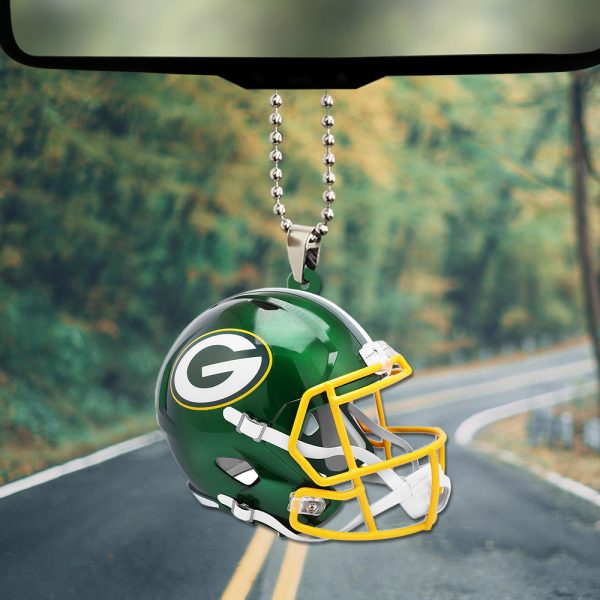 Green Bay Packers Custom Shape 2-sided Acrylic Car Ornament - TANTN 10420