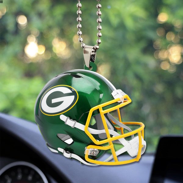 Green Bay Packers Custom Shape 2-sided Acrylic Car Ornament - TANTN 10420