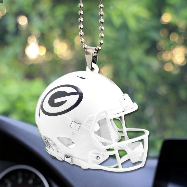 Green Bay Packers Custom Shape 2-sided Acrylic Car Ornament - TANTN 10421