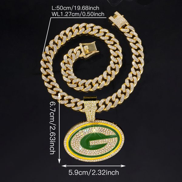 Green Bay Packers Alloy Pendant Necklace - MAITM DROP019