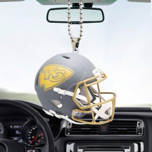 Kansas City Chiefs Custom Shape 2-sided Acrylic Car Ornament - TANTN 10412