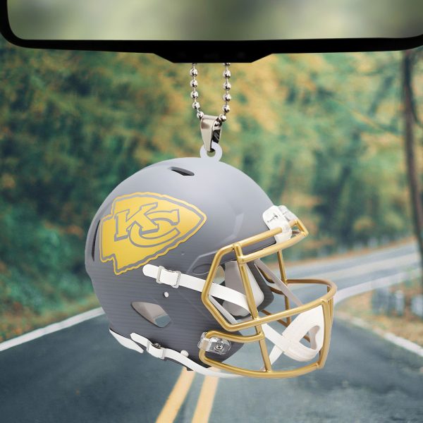 Kansas City Chiefs Custom Shape 2-sided Acrylic Car Ornament - TANTN 10412