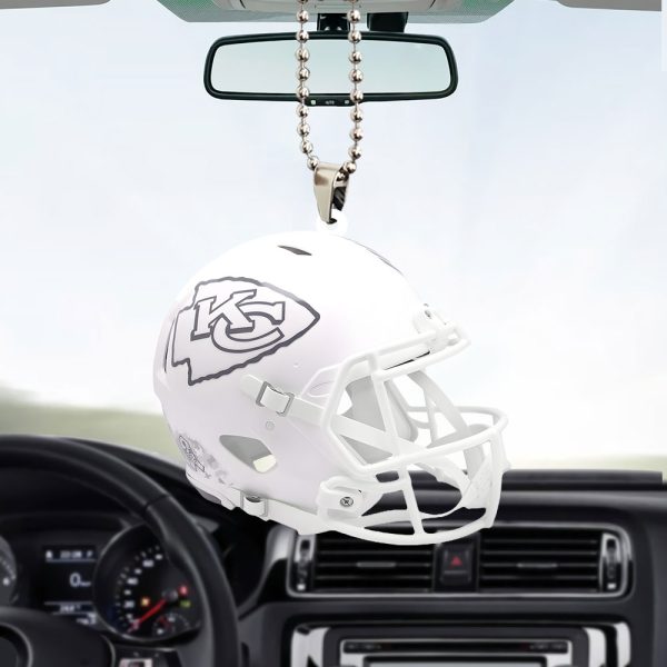 Kansas City Chiefs Custom Shape 2-sided Acrylic Car Ornament - TANTN 10413