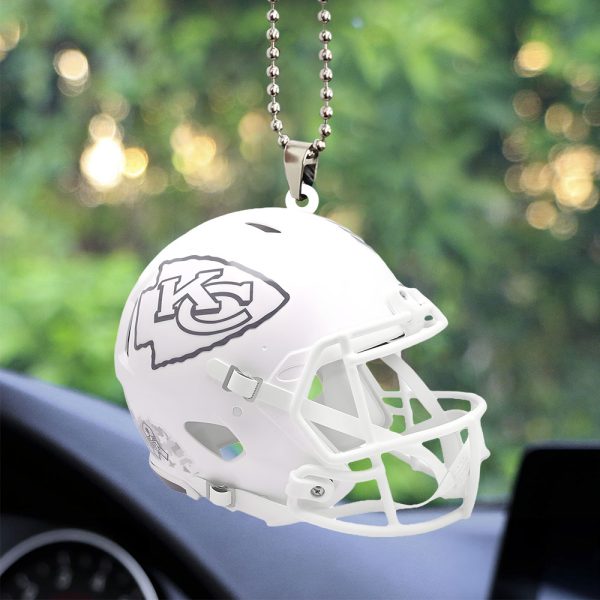 Kansas City Chiefs Custom Shape 2-sided Acrylic Car Ornament - TANTN 10413