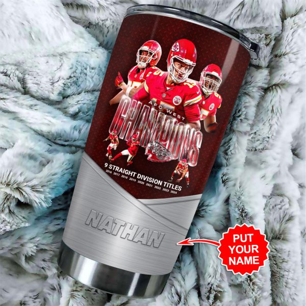 Personalized Kansas City Chiefs Tumbler Cup - HOATT 7788