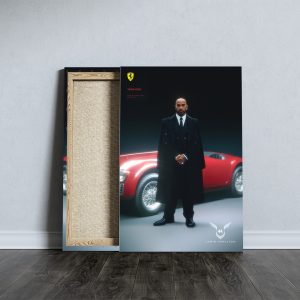 Lewis Hamilton Rectangle Canvas With Inner Frame - TANTN 10607