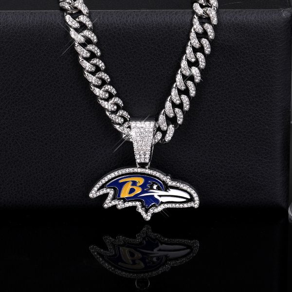 Baltimore Ravens Alloy Pendant Necklace - MAITM DROP020