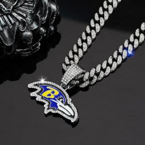Baltimore Ravens Alloy Pendant Necklace - MAITM DROP020