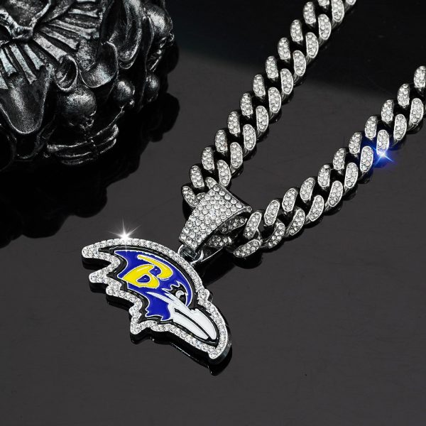 Baltimore Ravens Alloy Pendant Necklace - MAITM DROP020