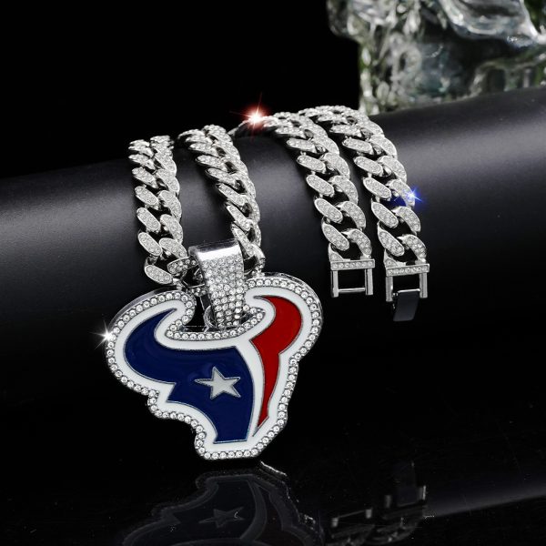 Houston Texans Alloy Pendant Necklace - MAITM DROP022