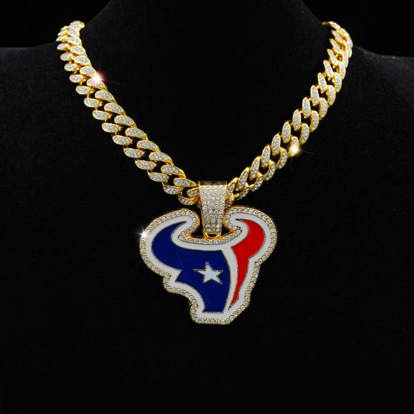 Houston Texans Alloy Pendant Necklace - MAITM DROP022