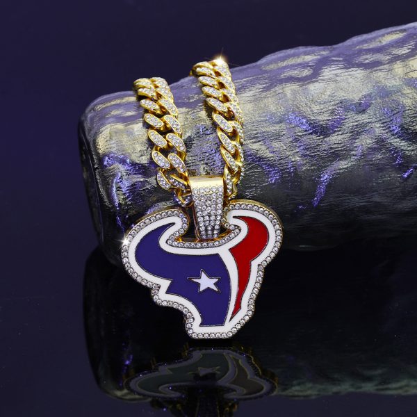 Houston Texans Alloy Pendant Necklace - MAITM DROP022
