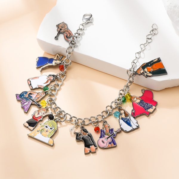 Taylor Swift Alloy Bracelet with Charms - MAITM DROP027