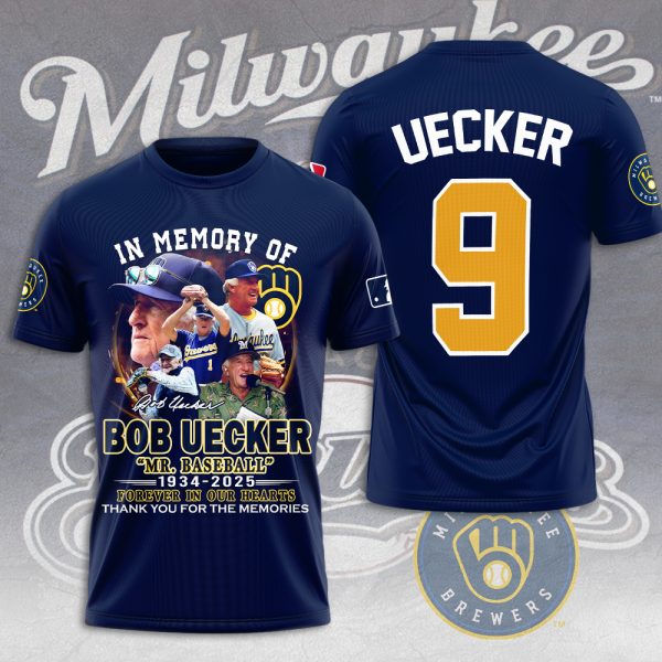 Milwaukee Brewers x Bob Uecker 3D Apparel - MAITM 9652
