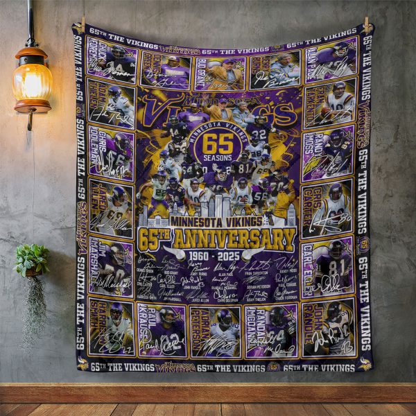 Minnesota Vikings Quilt Blanket - TANTN 10410
