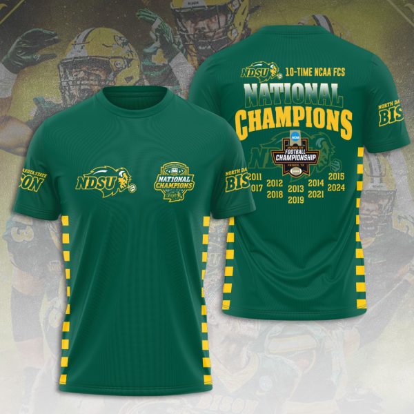 North Dakota State Bison Football 3D Apparel - HOATT 7917