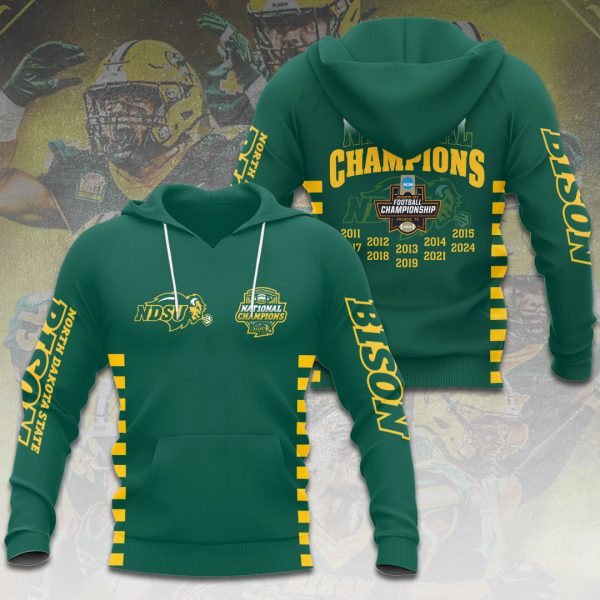 North Dakota State Bison Football 3D Apparel - HOATT 7917