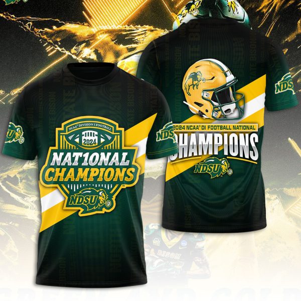 North Dakota State Bison Football 3D Apparel - HOATT 7919