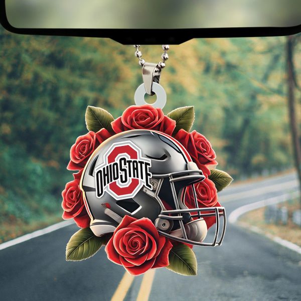 Ohio State Buckeyes Football Custom Shape 2-sided Acrylic Car Ornament - HOATT 7894