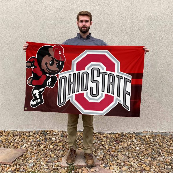 Ohio State Buckeyes Football 3D House Flag - MAITM 9646