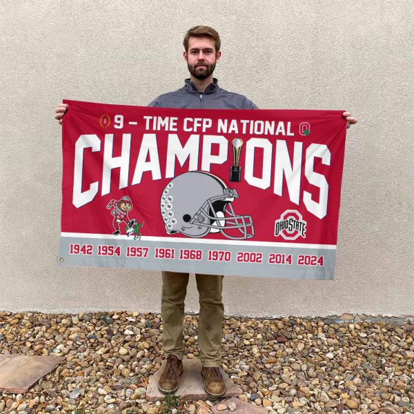 Ohio State Buckeyes Football 3D House Flag - MAITM 9718