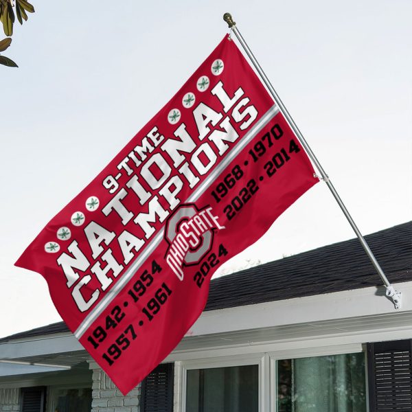 Ohio State Buckeyes Football 3D House Flag - MAITM 9731