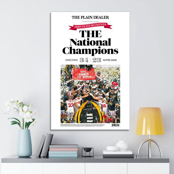 Ohio State Buckeyes Football	Rectangle Canvas With Inner Frame - TANTN 10676