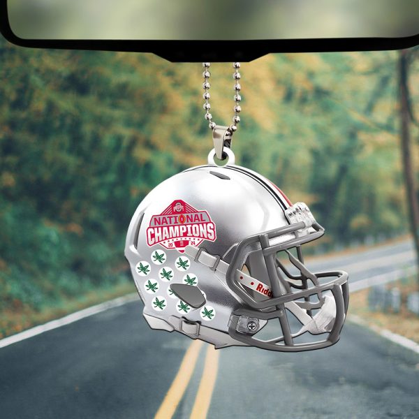 Ohio State Buckeyes Football Custom Shape 1-sided Acrylic Car Ornament - MAITM 9672