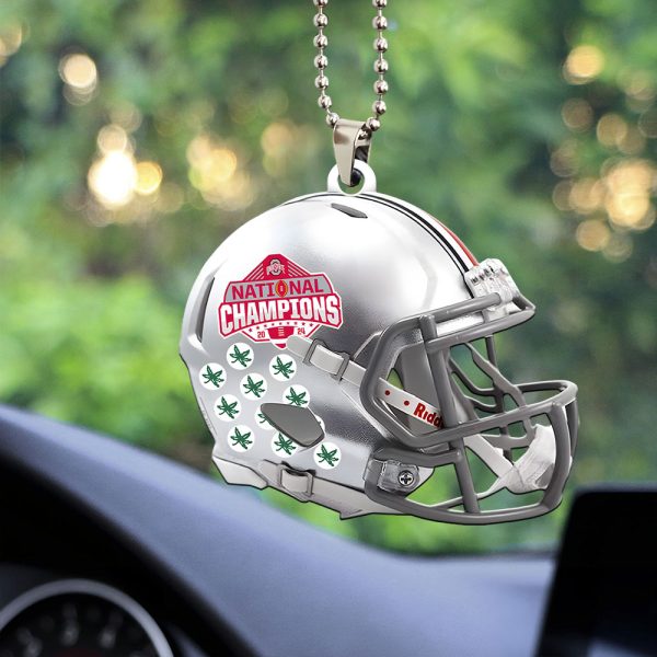 Ohio State Buckeyes Football Custom Shape 1-sided Acrylic Car Ornament - MAITM 9672