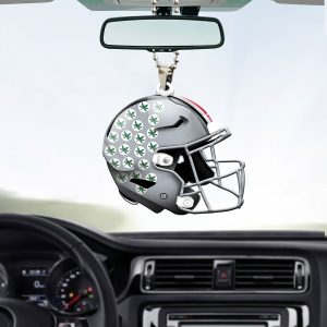 Ohio State Buckeyes Football Custom Shape 2-sided Acrylic Car Ornament - MAITM 9482
