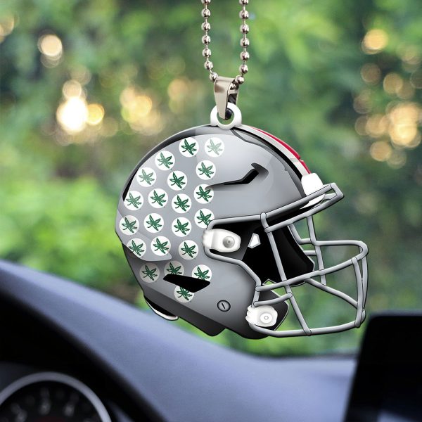 Ohio State Buckeyes Football Custom Shape 2-sided Acrylic Car Ornament - MAITM 9482