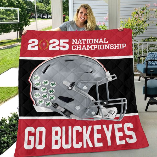 Ohio State Buckeyes Football Quilt Blanket - TANTN 10624