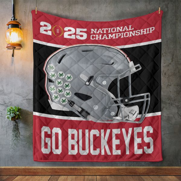 Ohio State Buckeyes Football Quilt Blanket - TANTN 10624