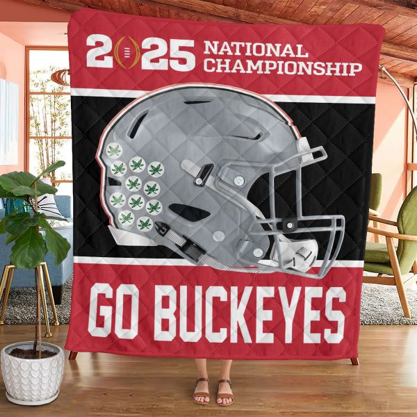 Ohio State Buckeyes Football Quilt Blanket - TANTN 10624