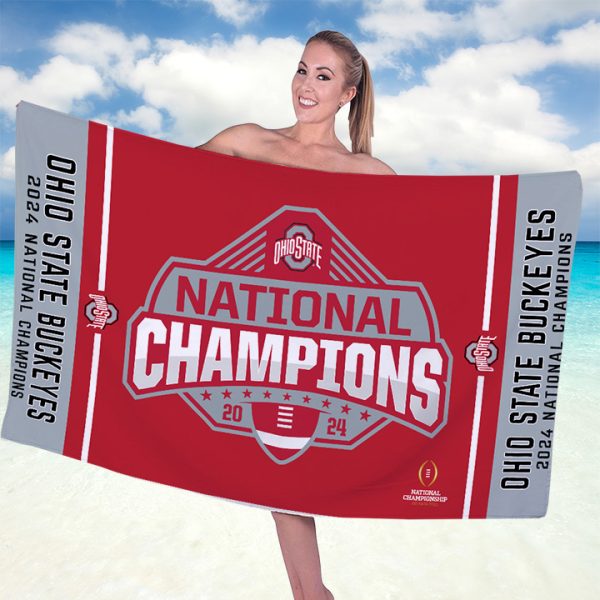 Ohio State Buckeyes Football Rectangle Beach Towel - TANTN 10589