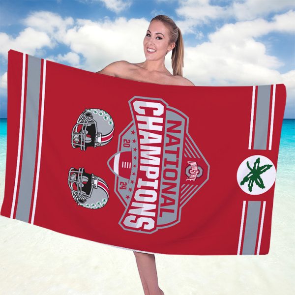 Ohio State Buckeyes Football Rectangle Beach Towel - TANTN 10658