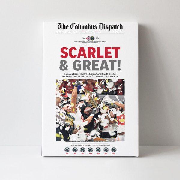 Ohio State Buckeyes Football	Rectangle Canvas With Inner Frame - TANTN 10674