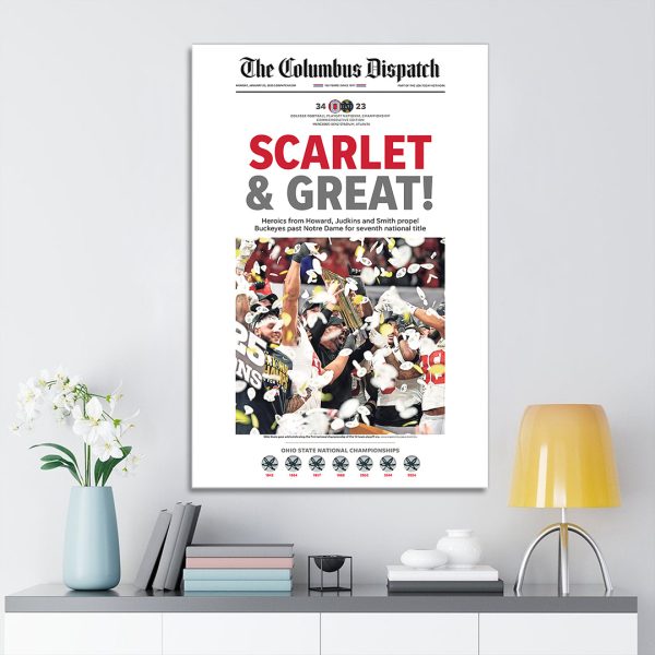 Ohio State Buckeyes Football	Rectangle Canvas With Inner Frame - TANTN 10674