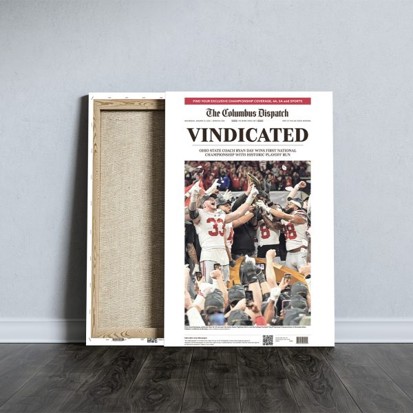 Ohio State Buckeyes Football	Rectangle Canvas With Inner Frame - TANTN 10675