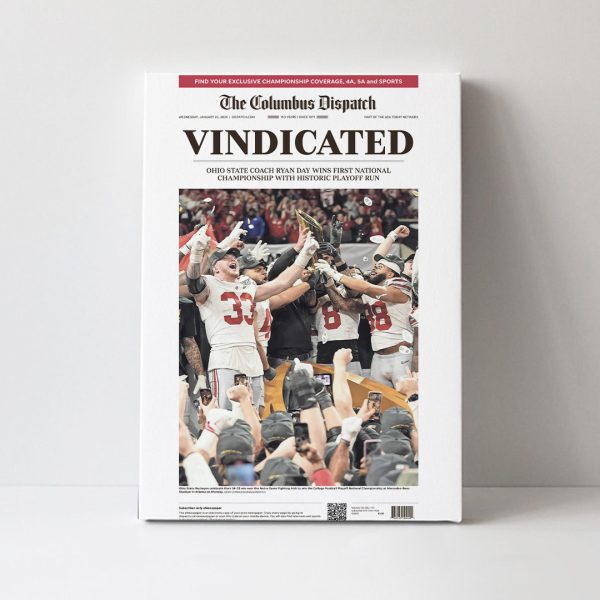 Ohio State Buckeyes Football	Rectangle Canvas With Inner Frame - TANTN 10675