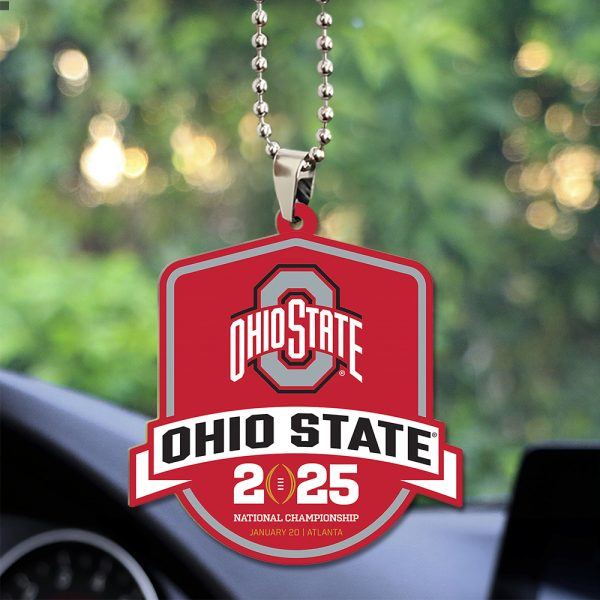 Ohio State Buckeyes Football Custom Shape 2-sided Acrylic Car Ornament - TANTN 10551.1