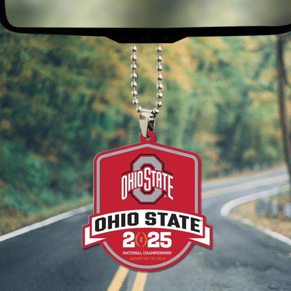 Ohio State Buckeyes Football Custom Shape 2-sided Acrylic Car Ornament - TANTN 10551.1