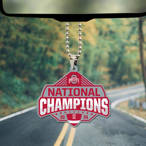 Ohio State Buckeyes Football Custom Shape 2-sided Acrylic Car Ornament - TANTN 10591