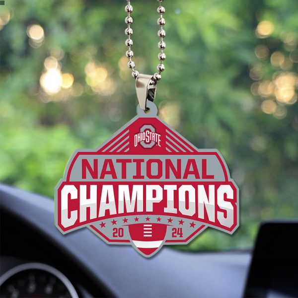 Ohio State Buckeyes Football Custom Shape 2-sided Acrylic Car Ornament - TANTN 10591