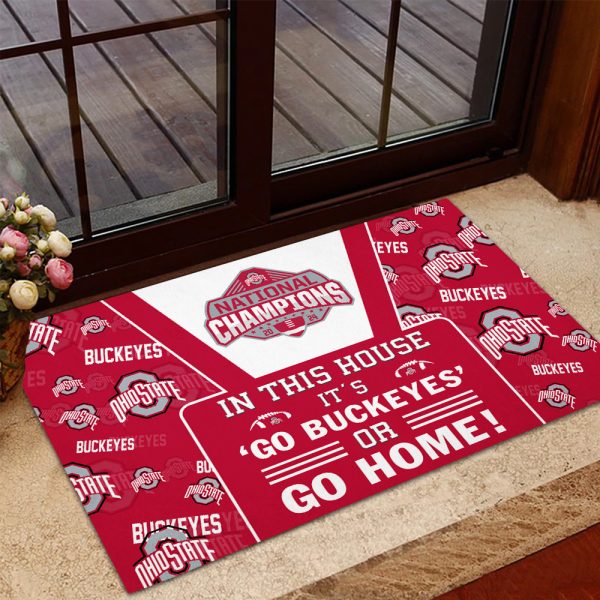 Ohio State Buckeyes Football Foldable Doormat - TANTN 10679