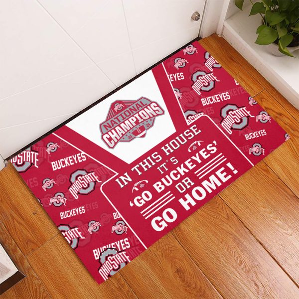 Ohio State Buckeyes Football Foldable Doormat - TANTN 10679